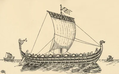 Le navire normand basé sur la tapisserie de Bayeux