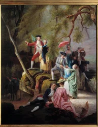 Divertissement champêtre Scène galante lors d