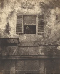 Auguste Vacquerie à une fenêtre, Marine Terrace, vers 1853
