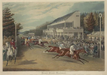 Course : Grand Stand, Goodwood (Arrivée pour la Gold Cup-1838)