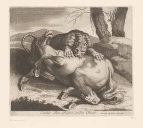 Combat entre une panthère et un cheval (Série d