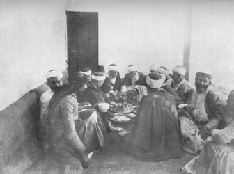 Un repas avec les Druzes, c1913