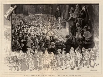 Un bal costumé pour enfants à la Mansion House