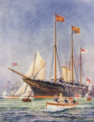 The Victoria and Albert (lithographie couleur)