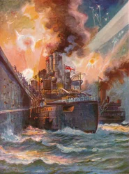 Le Vindictive à Zeebrugge, 1918-1919