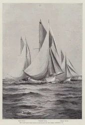 La course de yachts de Douvres à Heligoland pour la coupe de l