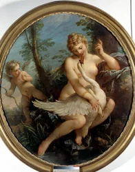 Léda et le cygne. Léda et le dieu Zeus se transforment en cygne pour s