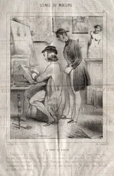 Scènes de mœurs : Le Droit de visite. J