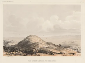 Plaine entre Kah Wee Ya et les rivières Kings, lithographie par A. Hoen & Co., 1855