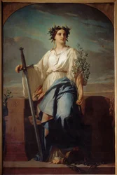 Représentation allégorique de la République Peinture par Charles Landelle