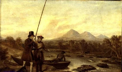 Pêche au saumon à Eildon Hill