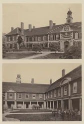 Morden College, Blackheath, Kent, entrée et partie de la cour