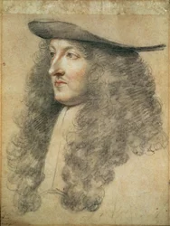Tête en portrait du roi Louis XIV, vers 1663
