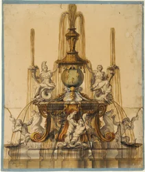 Vorschlag für einen Brunnen in Versailles