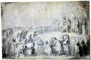 Les ambassadeurs siamois devant le roi, 1686