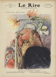 Caricature du tsar Ferdinand Ier de Bulgarie. Illustration pour Le Rire
