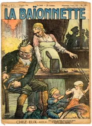 Couverture de "La Baïonnette", Satirique en couleurs