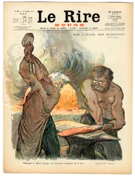 Couverture de « Le Rire rouge », numéro 37, Satirique en couleurs