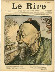Illustration de Charles Léandre (1862-1934) pour la couverture de Le Lire