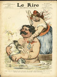 Illustration de Charles Léandre pour la couverture de Le Lire
