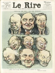 Illustration de Charles Leandre pour la couverture de Le Rire