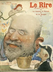 Illustration de Charles Leandre pour la couverture de Le Rire