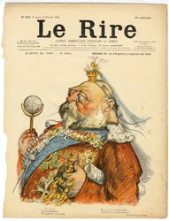 Illustration de Charles Léandre pour la couverture de Le Rire