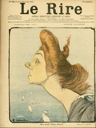 Illustration de Charles Léandre (1862-1934) pour la couverture de Le Rire