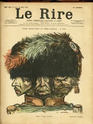 Illustration de Charles Leandre (1862-1934) pour la couverture de Le Rire
