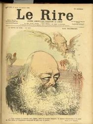 Illustration de Charles Léandre (1862-1934) pour la couverture de Le Rire