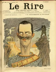 Illustration de Charles Léandre (1862-1934) pour la couverture de Le Rire