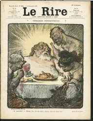 Illustration de Charles Léandre pour la couverture de Le Rire