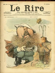 Illustration de Charles Leandre pour la couverture de Le Rire