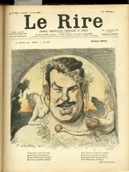 Illustration de Charles Leandre pour la couverture de Le Rire