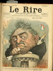 Illustration de Charles Léandre pour la couverture de Le Rire