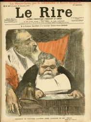 Illustration de Charles Leandre pour la couverture de Le Rire