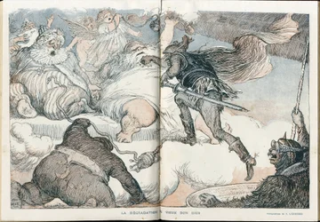 Illustration de Charles Léandre (1862-1934) dans "Fantasio"