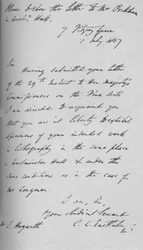 Une lettre de Charles Lock Eastlake, 1847, 1904