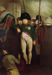 Napoléon Bonaparte à bord du "Bellerophon" dans le détroit de Plymouth