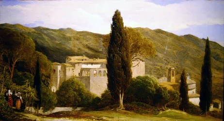 Vue panoramique près de Rome (détail)