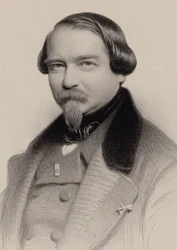 Portrait du compositeur Jean-Georges Kastner 1810-1867, 1857