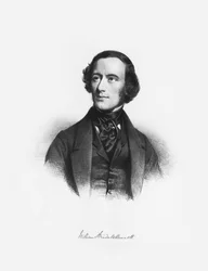 Portrait du compositeur William Sterndale Bennett 1816-1875
