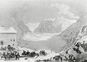 Armée française du Premier Consul Napoléon Bonaparte (1769-1821) au Grand Saint-Bernard, 20 mai