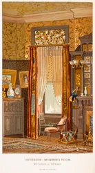 Salle du matin 1881, par Charles Louis Tiffany de C Harrisons Womans Handiwork in Modern Homes New York 1881