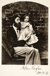 Arthur Hughes et sa Fille Agnes, 12 octobre 1863