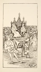 Procès du Valet de Cœur, illustration des Aventures d