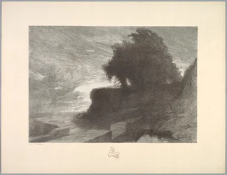 Suite de Paysages: Paysage, Planche 4, Remarque, Serpent