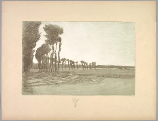 Suite de Paysages: Paysage, Planche 5, Remarque, Trois Épis de Blé