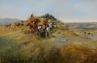 Chasse au bison, 1891