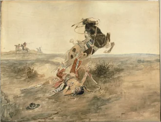 Guerrier indien tombé